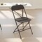 Emma and Oliver Set of 6 Stackable Folding Plastic Chairs - 650 LB Weight Capacity